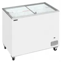 Congélateur bahut de glacier vitré 2 couvercles coulissants plats - Tefcold - IC302SC Congélateur bahut de glacier vitré 2 couvercles coulissants plats - Tefcold - IC302SC