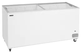 Congélateur bahut de glacier vitré 2 couvercles coulissants plats - Tefcold - IC552SC Congélateur bahut de glacier vitré 2 couvercles coulissants plats - Tefcold - IC552SC