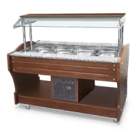 Buffet réfrigéré froid à île réfrigération statique, 4x gn 1/1 h=150 mm, hotte non abaissable, positif, 1550x900x1310 mm - virtus - iec0002/i - Virtus group - IEC0002/I Buffet réfrigéré froid à île réfrigération statique, 4x gn 1/1 h=150 mm, hotte non abaissable, positif, 1550x900x1310 mm - virtus - iec0002/i - Virtus group - IEC0002/I