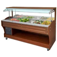 Buffet réfrigéré froid mural réfrigération statique, 6x gn 1/1 h=150 mm, hotte non abaissable, positif, 2200x900x1310 mm - virtus - iec0005/i - Virtus group - IEC0005/I Buffet réfrigéré froid mural réfrigération statique, 6x gn 1/1 h=150 mm, hotte non abaissable, positif, 2200x900x1310 mm - virtus - iec0005/i - Virtus group - IEC0005/I