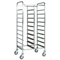 Chariot porte assiette plaques gastronormes, 20x gn 1/1, hauteur 120 mm, 810x620x1750 mm - virtus - ifa0032 - Virtus group - IFA0032 Chariot porte assiette plaques gastronormes, 20x gn 1/1, hauteur 120 mm, 810x620x1750 mm - virtus - ifa0032 - Virtus group - IFA0032