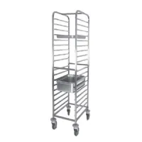 Chariot porte assiette pour bacs gastronormes, 17x gn 1/1 h=65 mm, 385x560x1720 mm - virtus - ifa0051 - Virtus group - IFA0051 Chariot porte assiette pour bacs gastronormes, 17x gn 1/1 h=65 mm, 385x560x1720 mm - virtus - ifa0051 - Virtus group - IFA0051