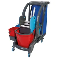 Chariot à franges sac à déchets et capacité 2 x 25 l - virtus - ifc0010 - Virtus group - IFC0010 Chariot à franges sac à déchets et capacité 2 x 25 l - virtus - ifc0010 - Virtus group - IFC0010