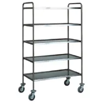 Chariot de débarrassage avec 5 niveaux 900x600x1700 mm - virtus - ife0021 - Virtus group - IFE0021 Chariot de débarrassage avec 5 niveaux 900x600x1700 mm - virtus - ife0021 - Virtus group - IFE0021