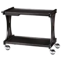 Chariot de débarrassage en bois avec 2 niveaux noir 1060x550x850 mm - virtus - ife0022 - Virtus group - IFE0022 Chariot de débarrassage en bois avec 2 niveaux noir 1060x550x850 mm - virtus - ife0022 - Virtus group - IFE0022