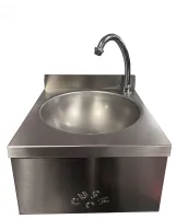 Lave-mains inox 304 cuve ronde ø 255 mm commande fémorale, mitigeur EC/EF - l2g - IP0082 - L2G - IP0082 Lave-mains inox 304 cuve ronde ø 255 mm commande fémorale, mitigeur EC/EF - l2g - IP0082 - L2G - IP0082