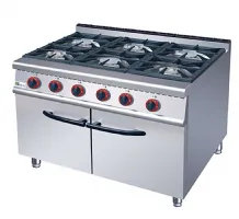 Fourneau pro à gaz sur armoire fermé 6 bruleurs - 3x3,5kw + 3x4,5kw - Afi - JUS-RA-6./ Fourneau pro à gaz sur armoire fermé 6 bruleurs - 3x3,5kw + 3x4,5kw - Afi - JUS-RA-6./