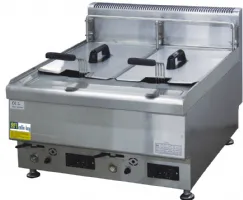 Friteuse cuisine pro profondeur 650 Gaz 2 cuves 10 L 12 kW - Afi-Collin-Lucy - JUS-TRC-2 Friteuse cuisine pro profondeur 650 Gaz 2 cuves 10 L 12 kW - Afi-Collin-Lucy - JUS-TRC-2