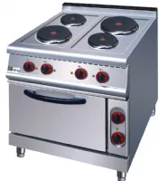 Fourneau profondeur 700 Triphasé 4 feux 14 kW - Afi-Collin-Lucy - JZH-TT-4