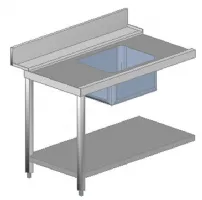 Table d'Entrée 440x1280x730 mm - Afi-Collin-Lucy - K5/DX