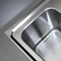 Photo 2 - Comptoir bar professionnel inox aisi 304 à droite 1950x700x930 mm - diamond promo - kbr/22d - Diamond promo - KBR/22D