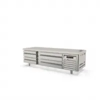 Soubassement réfrigéré 4 tiroirs 264 l positif - coreco - kbr-65 - Coreco - KBR-65