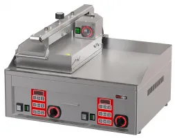 Grill à viande presse semi-automatique chrome dur plaque de cuisson 650 x 480 + 320 x 380 - redfox - kda 63 ed - Redfox - KDA 63 ED
