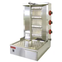 Grill professionnel à gyros gaz 2 zones 35 kg - Diamond Promo - KEB-G61