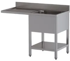 Plonge professionnelle avec égouttoir à gauche en inox 1200x700x850/880(+100) mm - diamond - l1211/vd-ss4 - Diamond - L1211/VD-SS4 Plonge professionnelle avec égouttoir à gauche en inox 1200x700x850/880(+100) mm - diamond - l1211/vd-ss4 - Diamond - L1211/VD-SS4