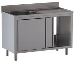 Plonge inox aisi 304 à droite sur armoire 1400x700x850/880(+100) mm - diamond - l1411/ad-sd6 - Diamond - L1411/AD-SD6 Plonge inox aisi 304 à droite sur armoire 1400x700x850/880(+100) mm - diamond - l1411/ad-sd6 - Diamond - L1411/AD-SD6