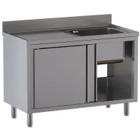 Plonge professionnelle inox aisi 304 gauche 1400x700x850/880(+100) mm - diamond - l1411/ad-ss6 - Diamond - L1411/AD-SS6 Plonge professionnelle inox aisi 304 gauche 1400x700x850/880(+100) mm - diamond - l1411/ad-ss6 - Diamond - L1411/AD-SS6