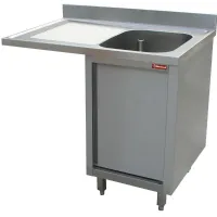 Plonge professionnelle 1 cuve en inox avec égouttoir à gauche sur armoire 1 porte battante et espace lave-vaisselle 1400x700x880/900(+100) mm - diamond - l1411vs-as-d - Diamond - L1411VS-AS-D Plonge professionnelle 1 cuve en inox avec égouttoir à gauche sur armoire 1 porte battante et espace lave-vaisselle 1400x700x880/900(+100) mm - diamond - l1411vs-as-d - Diamond - L1411VS-AS-D