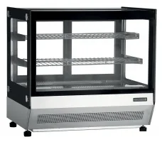 Vitrine comptoir de présentation réfrigéré positive - Tefcold - LCT750F/BLACK