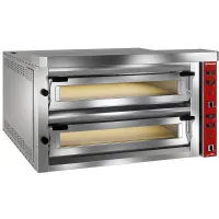 Four à pizza professionnel triphasé 2 chambres 2 x 9 pizzas diamètre 350 mm - Diamond Promo - LFD-18L Four à pizza professionnel triphasé 2 chambres 2 x 9 pizzas diamètre 350 mm - Diamond Promo - LFD-18L