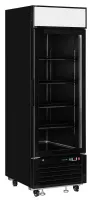 Réfrigérateur vitré 1 porte positive noire 405 l +1 à +8 °c - tefcold - lgc2500b - Tefcold - LGC2500B