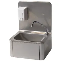 Lave-mains professionnel mural avec distributeur de savon 500 ml acier inox - Diamond Promo - LM4-LSD Lave-mains professionnel mural avec distributeur de savon 500 ml acier inox - Diamond Promo - LM4-LSD