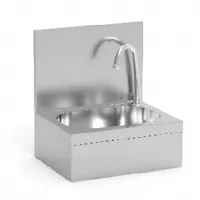Lave-Mains avec bouton à pied et dosseret - Eratos - LM43P Lave-Mains avec bouton à pied et dosseret - Eratos - LM43P