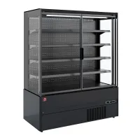 Meuble réfrigéré libre-service noir 2 portes battantes positif 1510 mm - diamond promo - lml15-f5 - Diamond promo - LML15-F5 Meuble réfrigéré libre-service noir 2 portes battantes positif 1510 mm - diamond promo - lml15-f5 - Diamond promo - LML15-F5