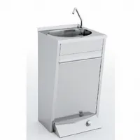 Lave-Mains avec poussoir à pied en inox 500x450x900 mm - Eratos - LP54 Lave-Mains avec poussoir à pied en inox 500x450x900 mm - Eratos - LP54