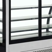 Photo 3 - Comptoirs réfrigérés positive 2 portes vitrées inox 158 l +2 à +8 °c - tefcold - lpd900c/black - Tefcold - LPD900C/BLACK