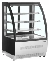 Comptoirs réfrigérés positive 2 portes vitrées inox 158 l +2 à +8 °c - tefcold - lpd900c/black - Tefcold - LPD900C/BLACK