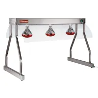 Pont chauffant professionnel 3 lampes infrarouges 0.75 kW acier inoxydable 1030x530x700 mm - Diamond - LR/325-T Pont chauffant professionnel 3 lampes infrarouges 0.75 kW acier inoxydable 1030x530x700 mm - Diamond - LR/325-T