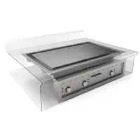 Plaque à snacker triphasé 12 kw 3 zones de cuisson surface lisse et rainurée - mirror - m1000e-di - Mirror - M1000E-DI