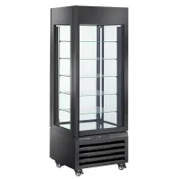 Vitrine chocolat professionnelle noire 5 étagères en verre 700x650x1900 mm - Diamond Promo - MAX/507-CB Vitrine chocolat professionnelle noire 5 étagères en verre 700x650x1900 mm - Diamond Promo - MAX/507-CB