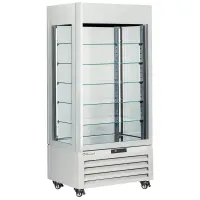 Vitrine pâtisserie professionnelle blanche positive 5 niveaux verre 900x650x1900 mm - diamond promo - max/609-pw - Diamond promo - MAX/609-PW Vitrine pâtisserie professionnelle blanche positive 5 niveaux verre 900x650x1900 mm - diamond promo - max/609-pw - Diamond promo - MAX/609-PW