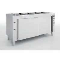 Self-services chaud bain-marie à eau capacité 4 bacs gn1/1 thermostat 30-90°c - eratos - mbmn-160 - Eratos - MBMN-160 Self-services chaud bain-marie à eau capacité 4 bacs gn1/1 thermostat 30-90°c - eratos - mbmn-160 - Eratos - MBMN-160