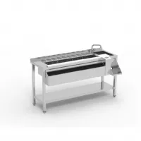 Table cocktail professionnelle avec rince-verres et cuve isolée 1200x745x900 mm - eratos - mce-120d - Eratos - MCE-120D