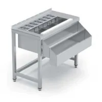 Table cocktail professionnelle 1000 mm avec cuve isolée et porte-bouteilles - eratos - mcs-100 - Eratos - MCS-100