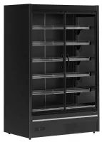 Vitrine murale de supermarché réfrigérée noire 2 portes vitrées positive - tefcold - mdcb1250hb - Tefcold - MDCB1250HB