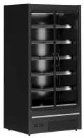 Vitrine murale de supermarché réfrigérée 2 portes vitrées positive noire - tefcold - mdcb937hb - Tefcold - MDCB937HB