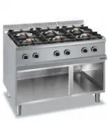 Cuisinière professionnelle gaz 6 feux 33 kw - mbm - mfb711axs - Mbm - MFB711AXS