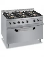 Cuisinière professionnelle gaz sur four 6 feux 41 kw - mbm - mfb711fgmxs - Mbm - MFB711FGMXS Cuisinière professionnelle gaz sur four 6 feux 41 kw - mbm - mfb711fgmxs - Mbm - MFB711FGMXS