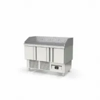 Meuble à Pizzas 3 portes pleines dessus granit capacité 180 L - Coreco - MFPP-140