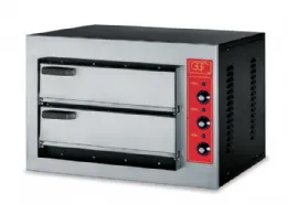 Four à pizza électrique professionnel monophasé ou triphasé 2 chambres 2 pizzas ø 50 cm - ggf - mini 3t a/r - GGF - MINI 3T A/R Four à pizza électrique professionnel monophasé ou triphasé 2 chambres 2 pizzas ø 50 cm - ggf - mini 3t a/r - GGF - MINI 3T A/R