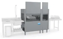 Lave vaisselle à avancement automatique sortie droite panier 500 x 500 mm - furnotel - mistral4151d - Elettrobar - MISTRAL4151D