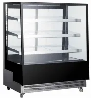 Vitrine pâtissière réfrigérée noire 650 l, +2/+8°c, 3 étagères en verre réglables - l2g - mjo-500 - L2g - MJO-500 Vitrine pâtissière réfrigérée noire 650 l, +2/+8°c, 3 étagères en verre réglables - l2g - mjo-500 - L2g - MJO-500
