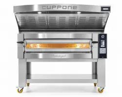Photo 3 - Four à pizza professionnel électrique triphasé 1 chambre 6 pizzas ø350 mm commandes électroniques - cuppone - ml635/1 - Cuppone - ML635/1CD