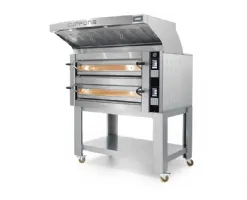 Photo 2 - Four à pizza professionnel électrique triphasé double chambre 6+6 pizzas ø350 mm commandes électroniques - cuppone - ml635/2 - Cuppone - ML635/2CD