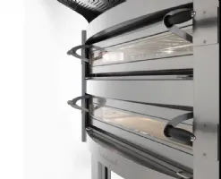 Photo 7 - Four à pizza professionnel électrique triphasé double chambre 6+6 pizzas ø350 mm commandes électroniques - cuppone - ml635/2 - Cuppone - ML635/2CD