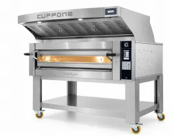 Photo 2 - Four à pizza professionnel électrique triphasé 1 chambre 6 pizzas ø350 mm commandes électroniques - cuppone - ml635l/1 - Cuppone - ML635L/1CD